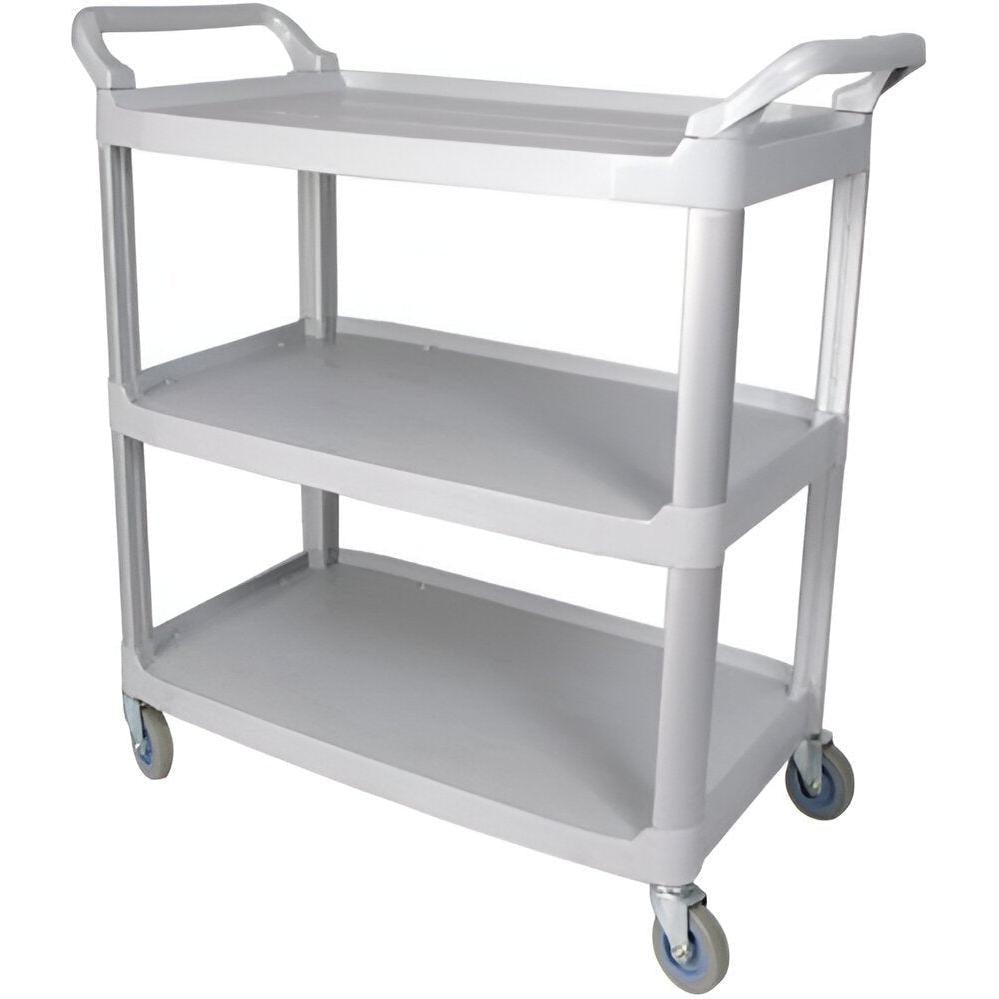 TiSA - 3 Shelf Grey Small Utility Cart, 1/cs - TS0181GY