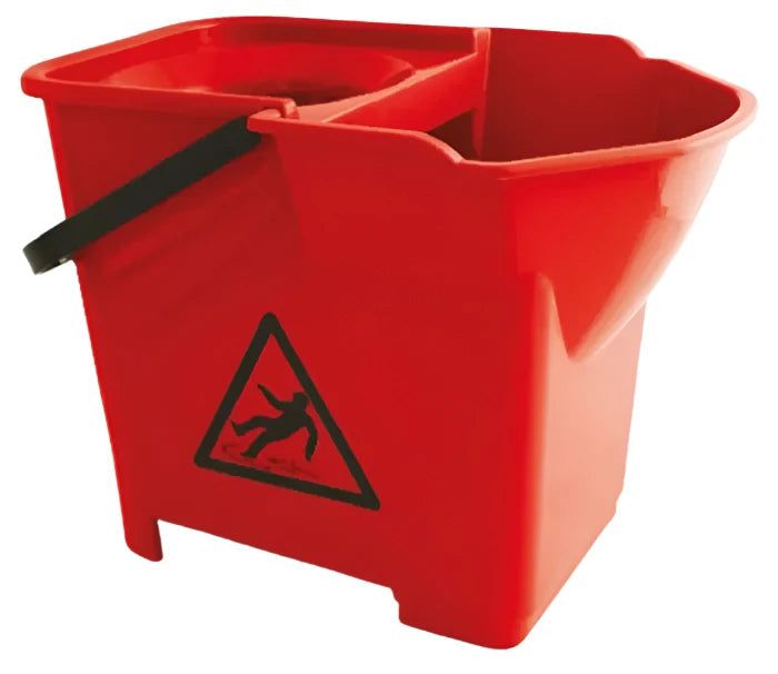 TiSA - 16 L Square Bucket With Wringer, 10/Cs - TS0359