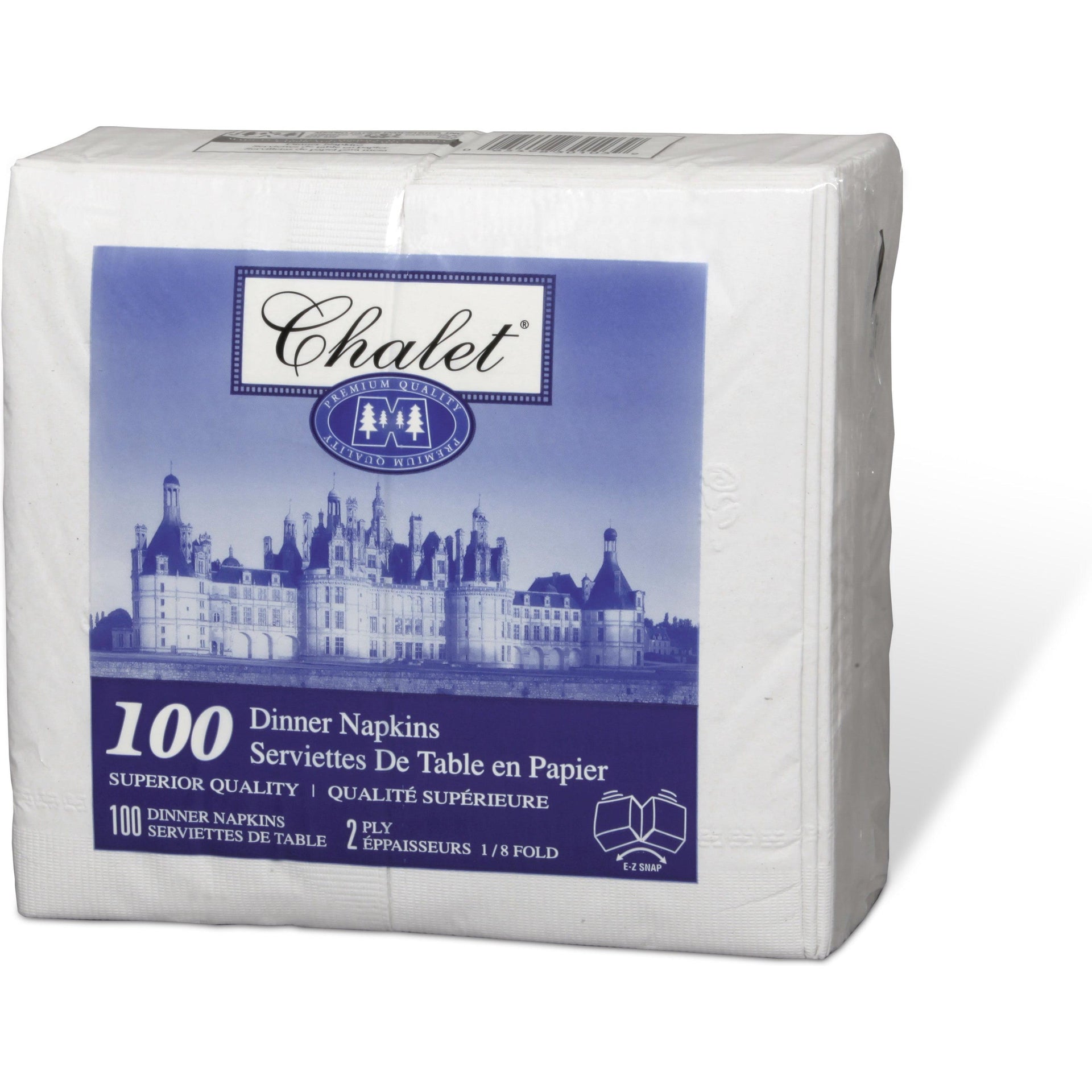 Chalet - 8 Fold 2-ply Dinner Napkins, 3000/Cs - 2028D