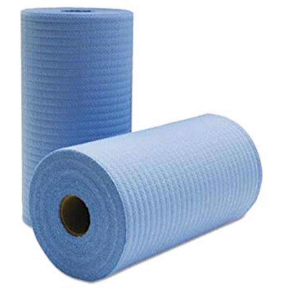 Cascades Tissue Group - 12" x 24", 1/4 Fold Heavy Foodservice Blue Wipers, 100/cs - W922