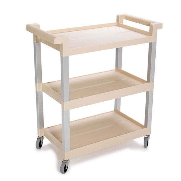 TiSA - 3 Shelf Utility Cart Beige, 1/Cs - TS2612BG