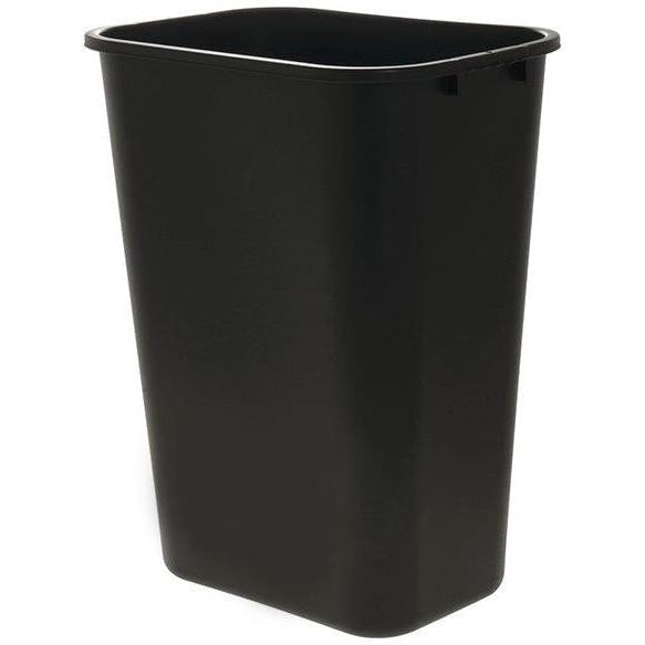 TiSA - 28 Qt Medium Black Soft Wastebasket - TS2956BK