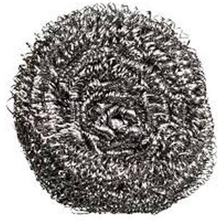 TISA - 50 Gm Stainless Steel Scouring Sponge, 12/Pk - TSBLK050